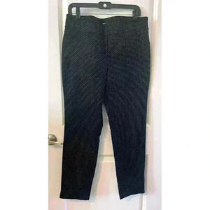 Charter Club Pants Women Size 14P Black Dots Cambridge Slim Stretch Pull On NWOT